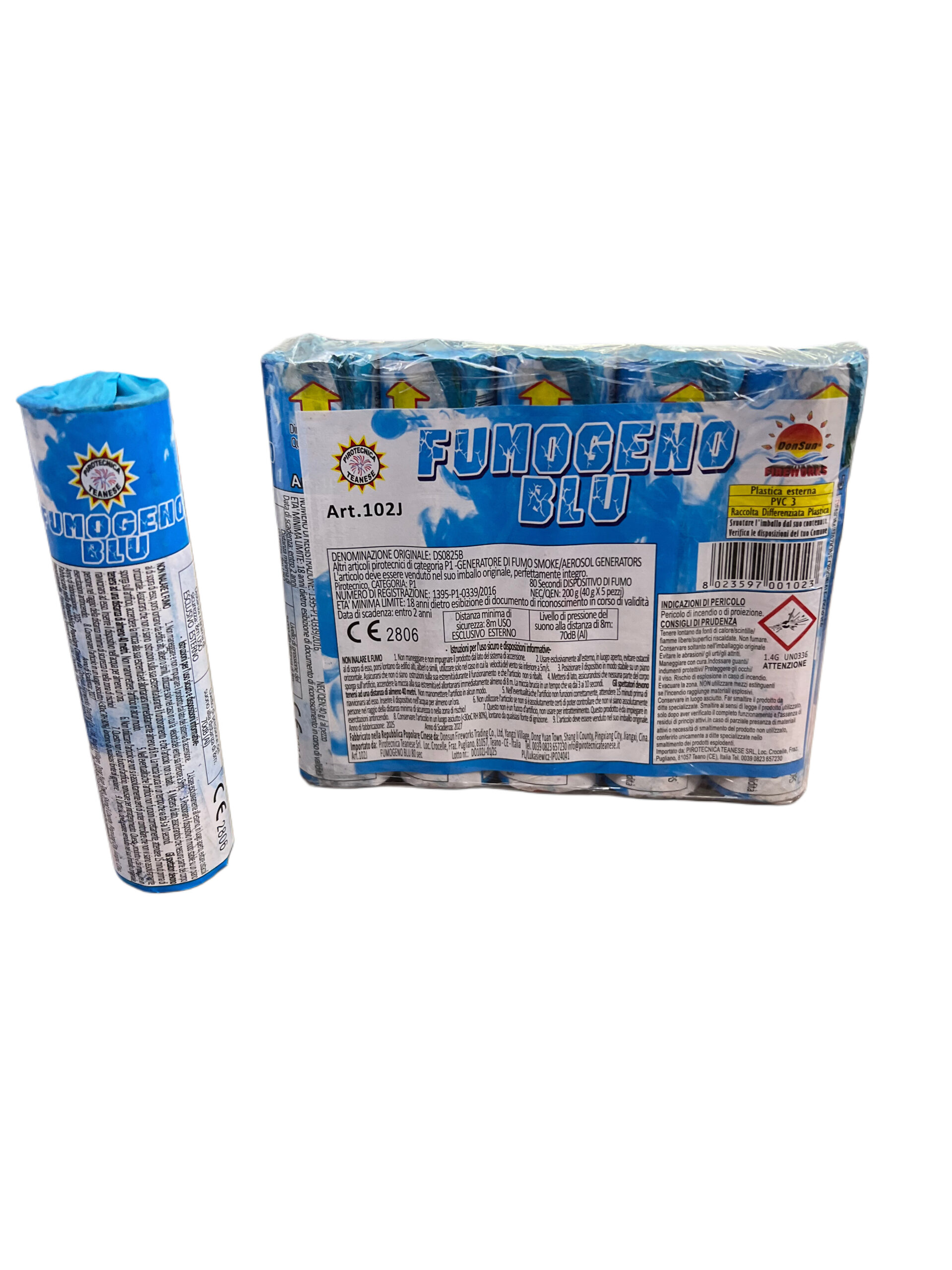 FUMOGENO BLU 80 SECONDI